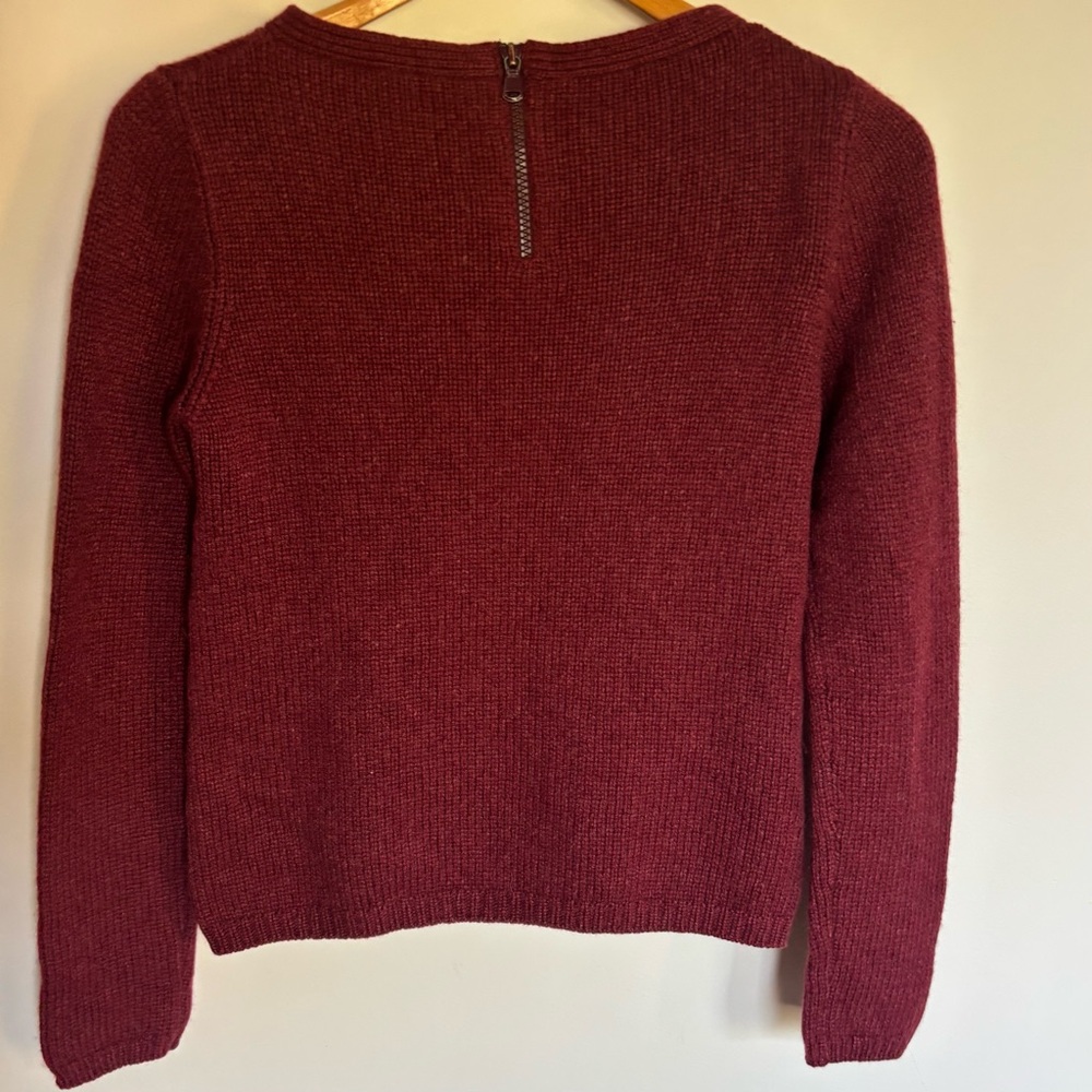 Brunello Cucinelli Women's Deep Red Cashmere Sweater - Picture 3 of 5